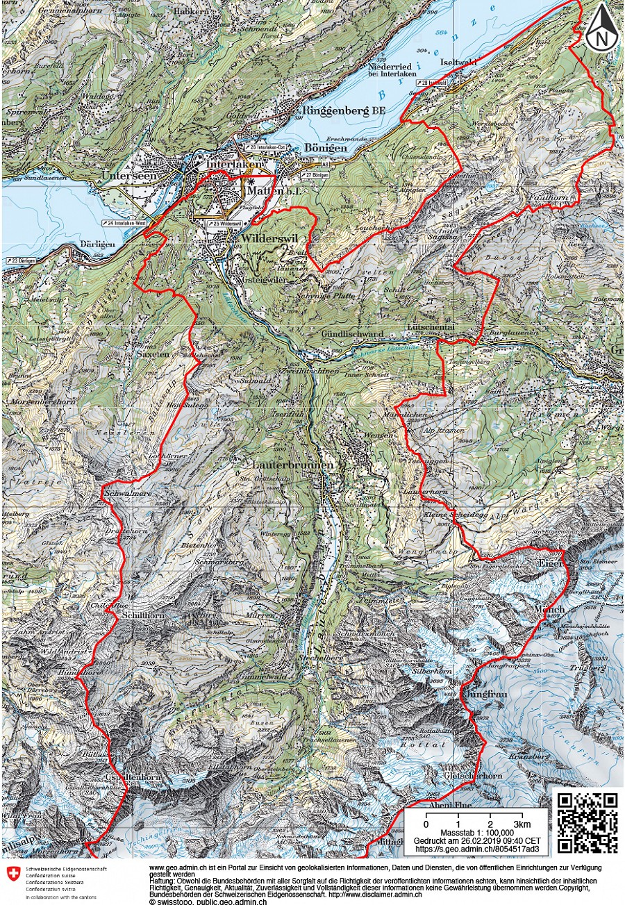 Map.geo.admin.ch karte